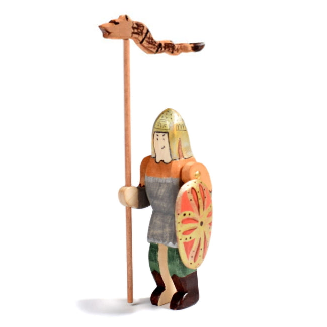 Bumbu Toys | Dacian Knight with Spear, Shield & Dragon Banner at Milk Tooth