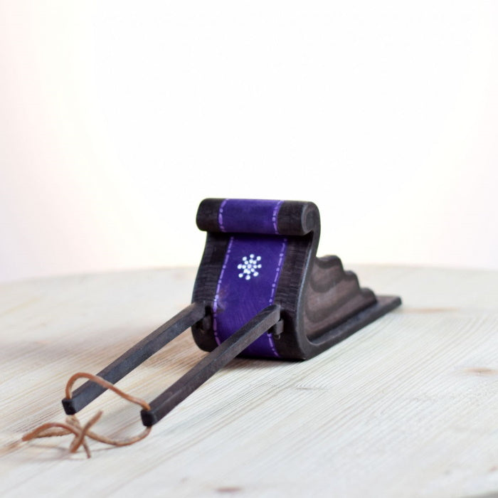 Bumbu Toys | Snow Queen Sleigh & White Horse wooden toys at Milk Tooth