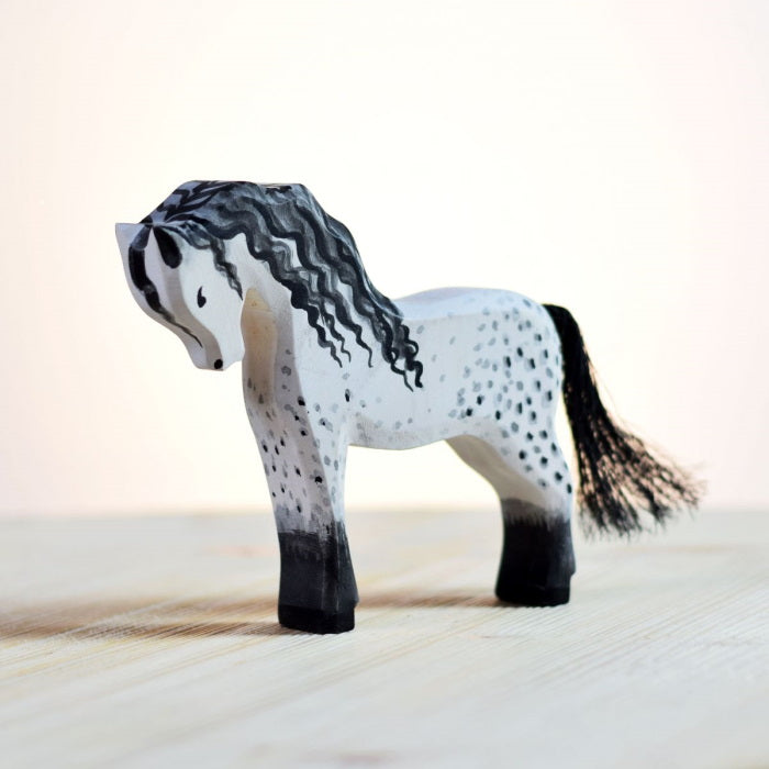 Bumbu Toys | Snow Queen Sleigh & White Horse wooden toys at Milk Tooth