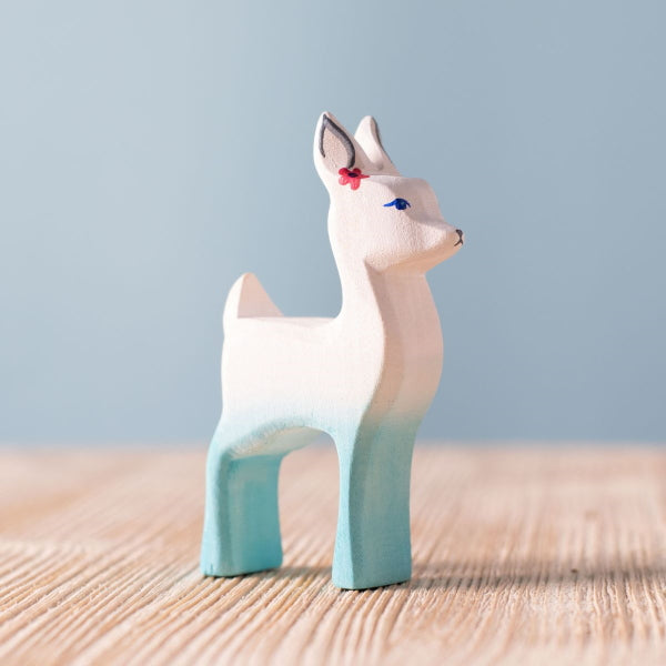 Bumbu Toys | Fawn Standing in White & Blue at Milk Tooth