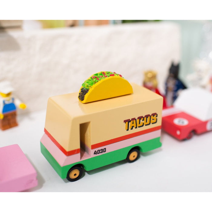 Candylab | Taco Van wooden food truck at Milk Tooth