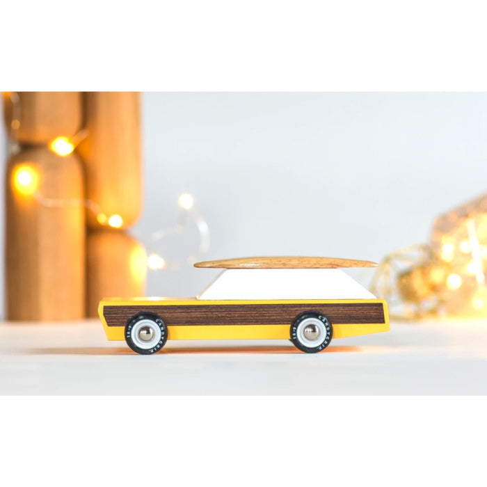 Candylab | Woodie wooden toy car at Milk Tooth