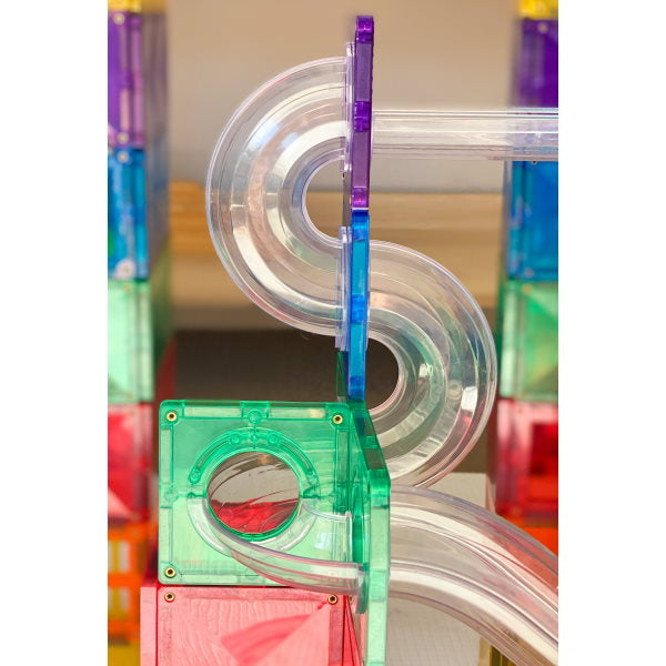 Connetix Tiles | Magnetic Building Tiles | 92 Piece Ball Run