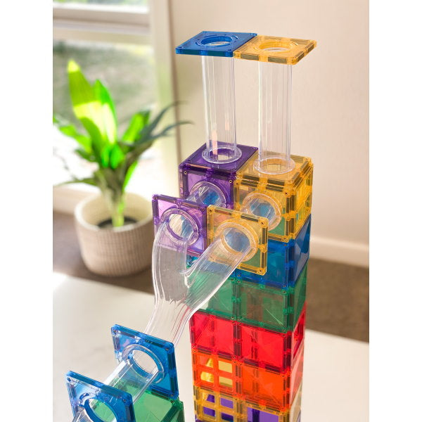 Connetix Tiles | Magnetic Building Tiles | 92 Piece Ball Run