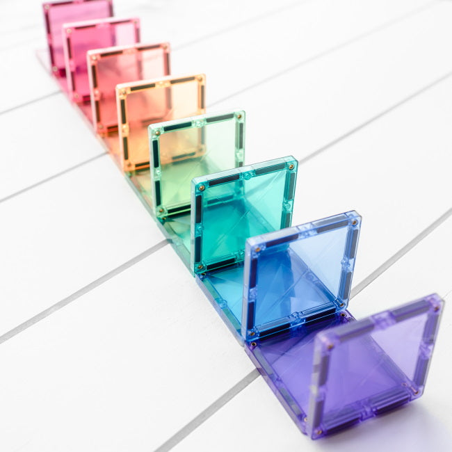Connetix Tiles | 120 Piece Pastel Creative Pack eight earthy pastel colours
