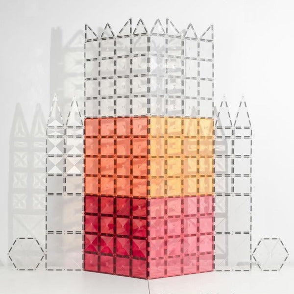 Connetix Tiles | 2 Piece Pastel Base Plates | Lemon & Peach at Milk Tooth