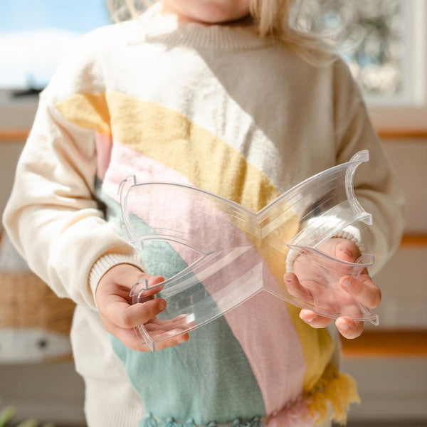 Connetix Tiles | 66 Piece Rainbow Ball Run Expansion Pack X-shape tubes at Milk Tooth