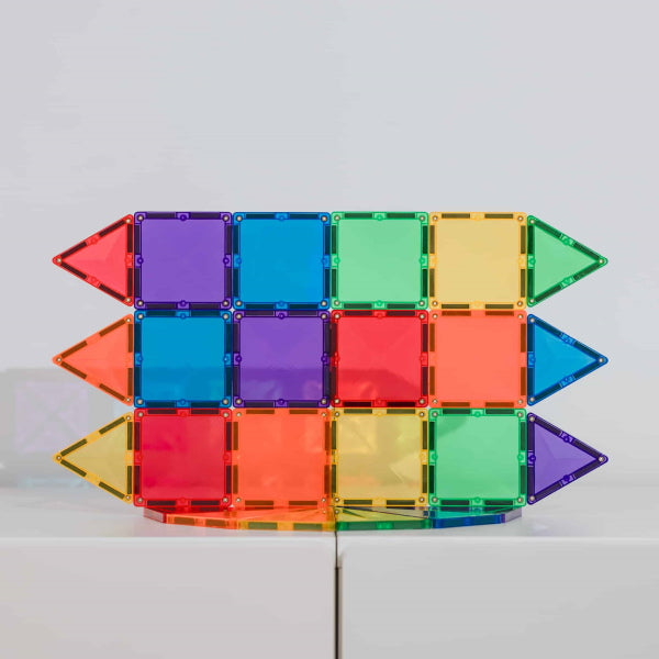 Connetix Tiles | 24 Piece Rainbow Mini Pack at Milk Tooth