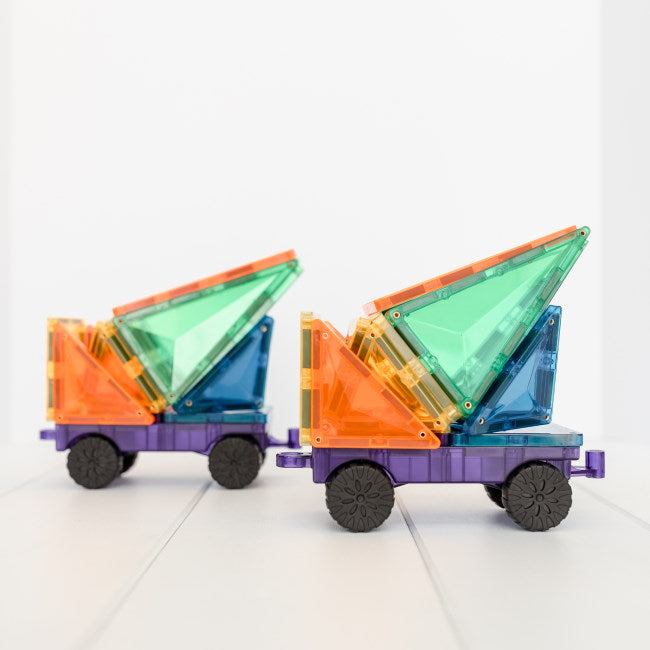 Connetix Tiles | Magnetic Building Tiles | 212 Piece Mega Pack including cars