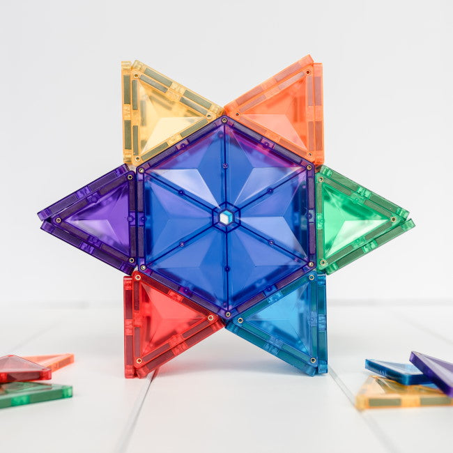 Connetix Tiles | Magnetic Building Tiles | 212 Piece Mega Pack including Hexagons