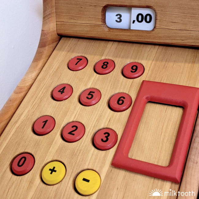 Drewart | Cash Register | Wooden Toy wooden numbers