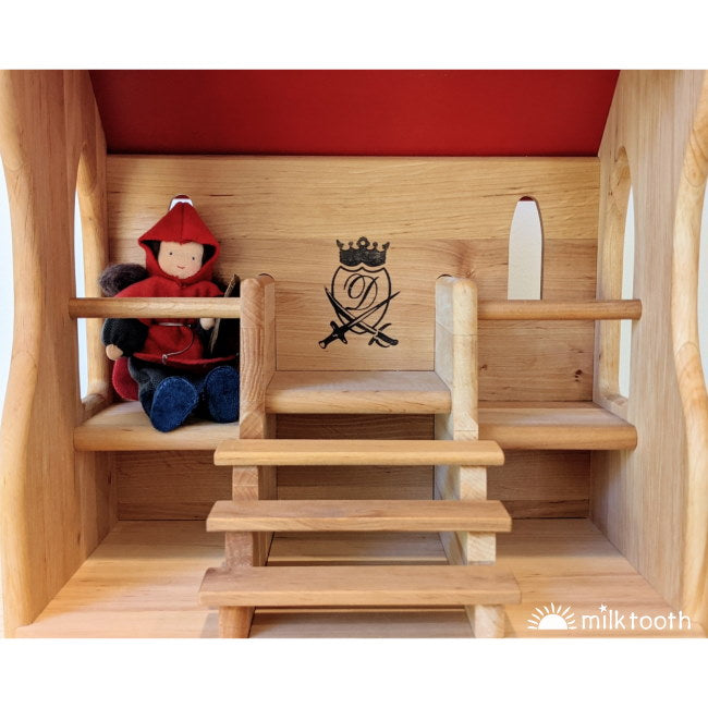 Drewart | Small Knight's Tournament Stand with Evi Doll Knight at Milk Tooth