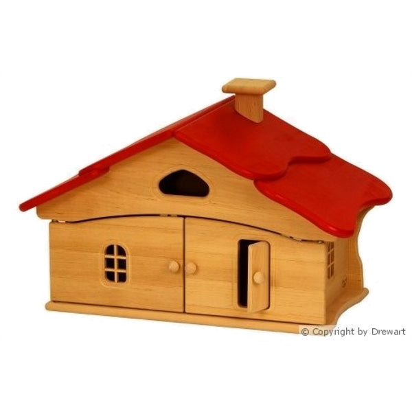 Drewart | Witch's House Red Roof | Wooden Doll House at Milk Tooth