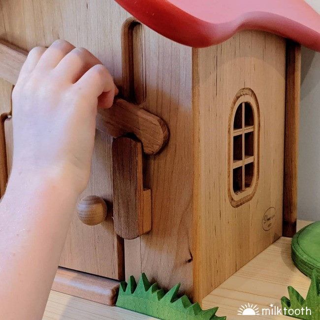 Drewart | Witch's Shed Red Roof | Wooden Doll House child playing