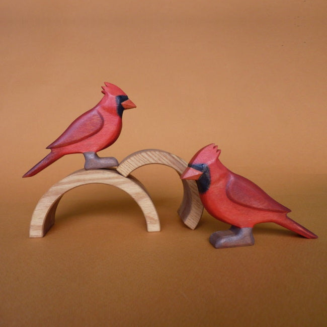 Forest Melody | Cardinal wooden toy at Milk Tooth
