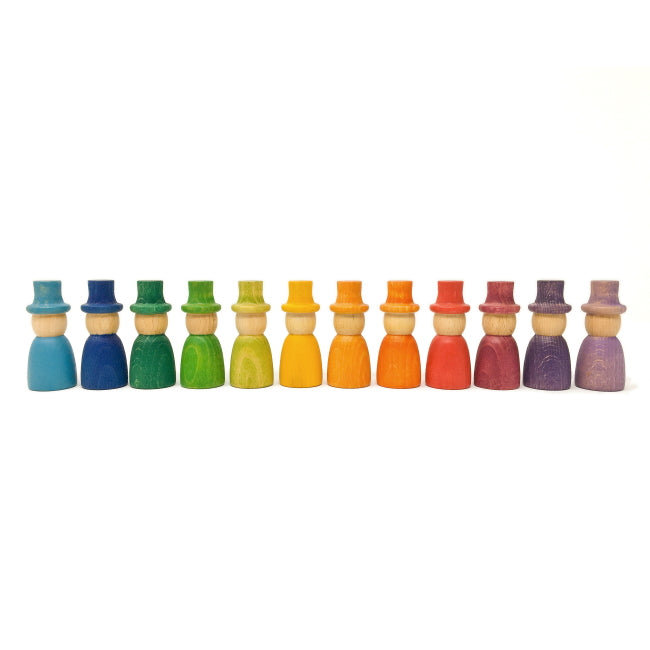 Grapat | 12 Magos Nins | Wooden Toy Wizards