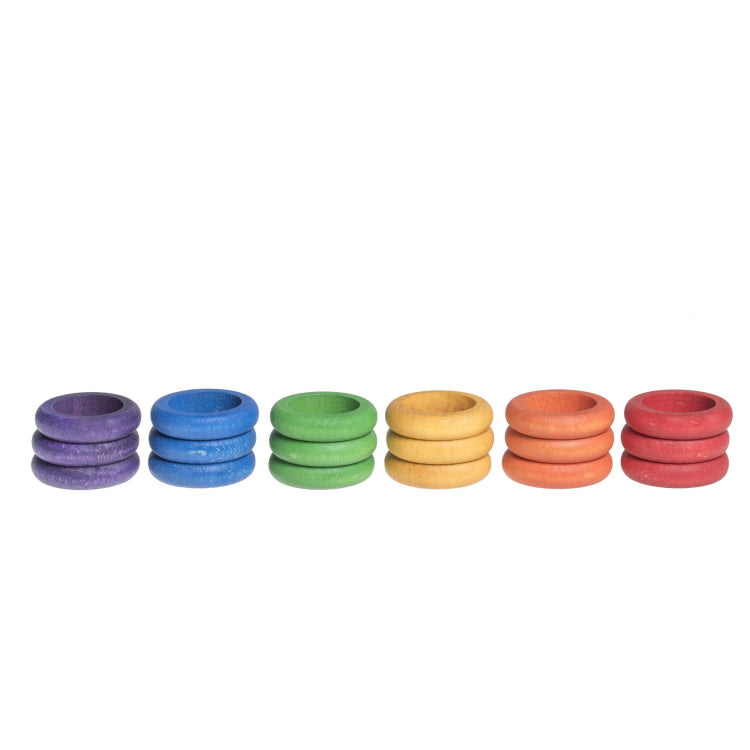 Grapat | 18 Rings in 6 Rainbow Colours at Milk Tooth