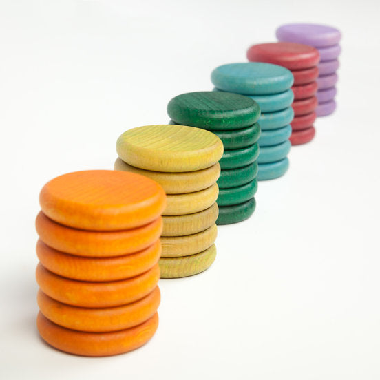 Grapat | Coloured Coins Warm | 36 Pieces