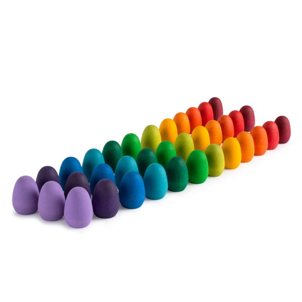 Grapat Rainbow Eggs | Wooden Toy Eggs | Mandala Set