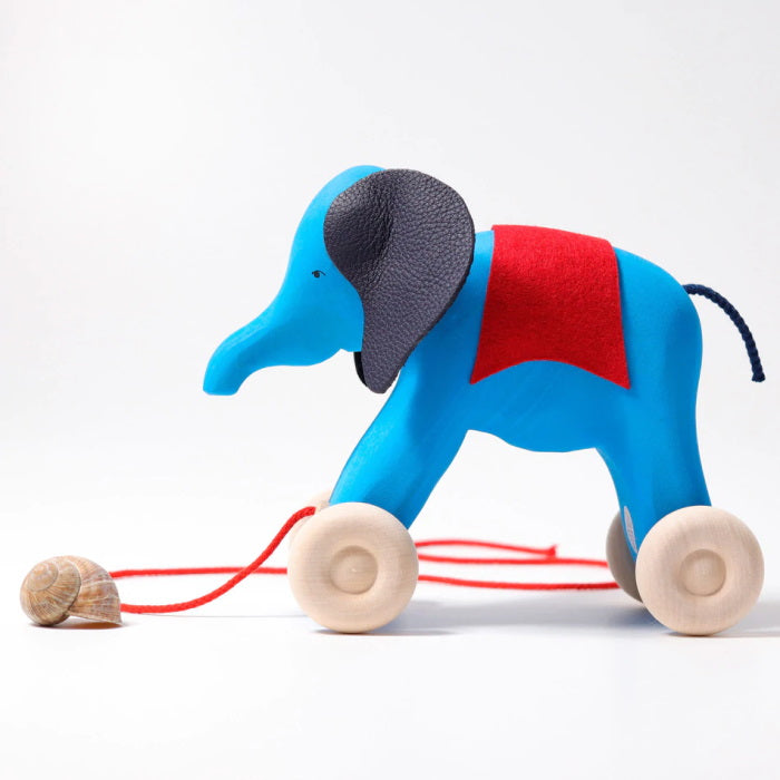 Grimm's | Otto Elephant Pull Along at Milk Tooth