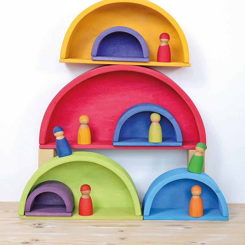 Grimm's | Building Boards | Rainbow