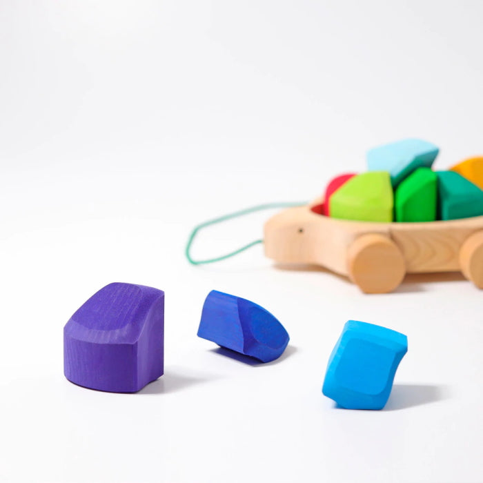 Grimm's | Rainbow Turtle Pull Along at Milk Tooth