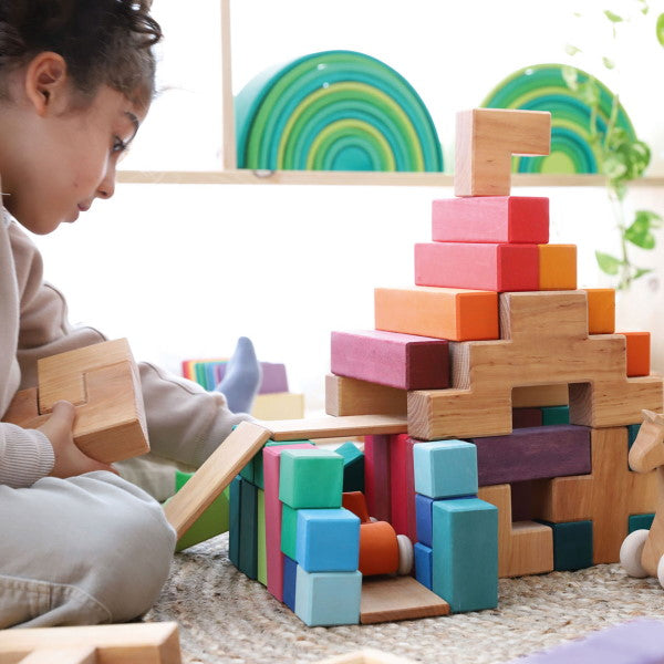 Grimm's Large Stepped Pyramid LSP with Stairway Building Set at Milk Tooth