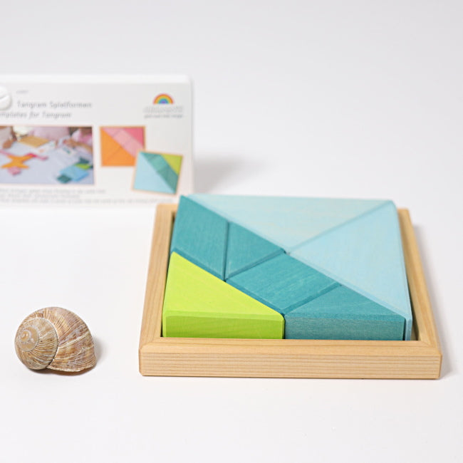 Grimm's | Tangram Blue/Green at Milk Tooth