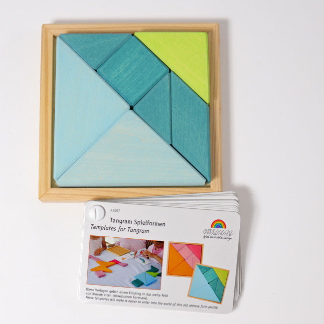 Grimm's | Tangram Blue/Green at Milk Tooth