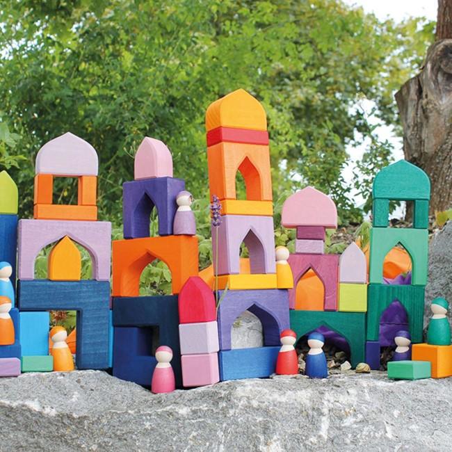 Grimm's | 1001 Nights Building Set | Wooden Blocks
