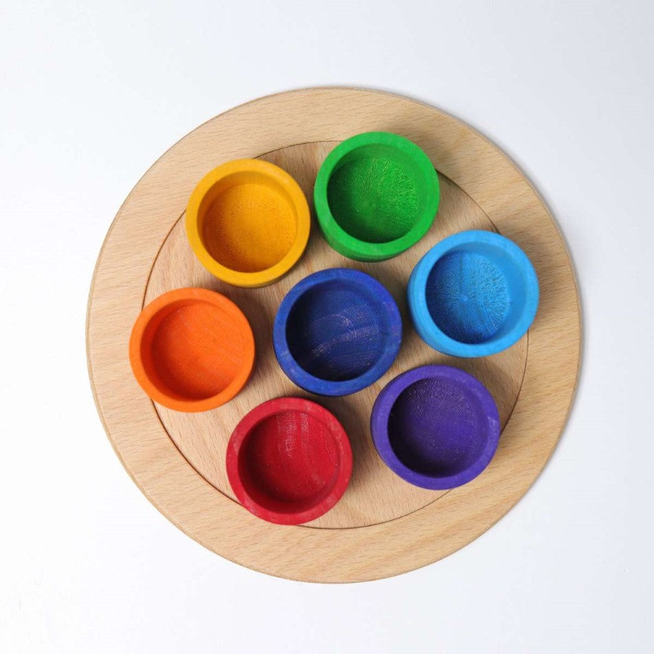 Grimm's Spiel Und Holz | 7 Friends in 7 Bowls | Rainbow