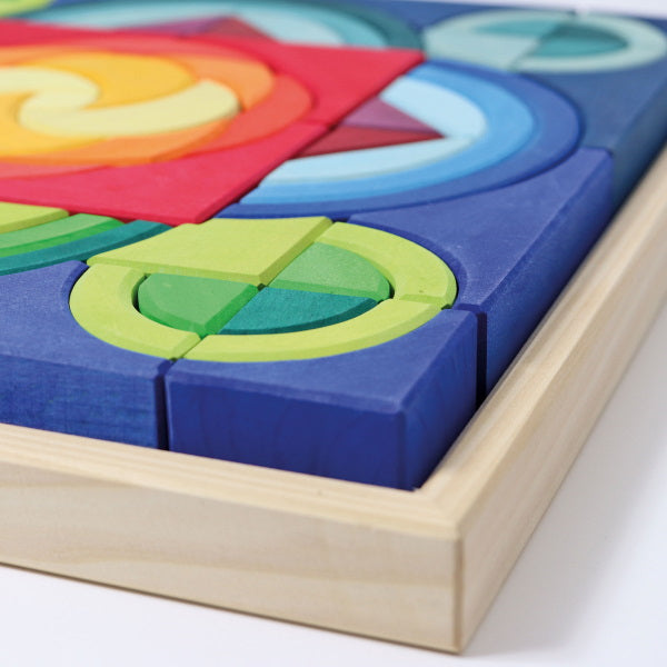 Grimm's | Arcs in Squares Building Set at Milk Tooth