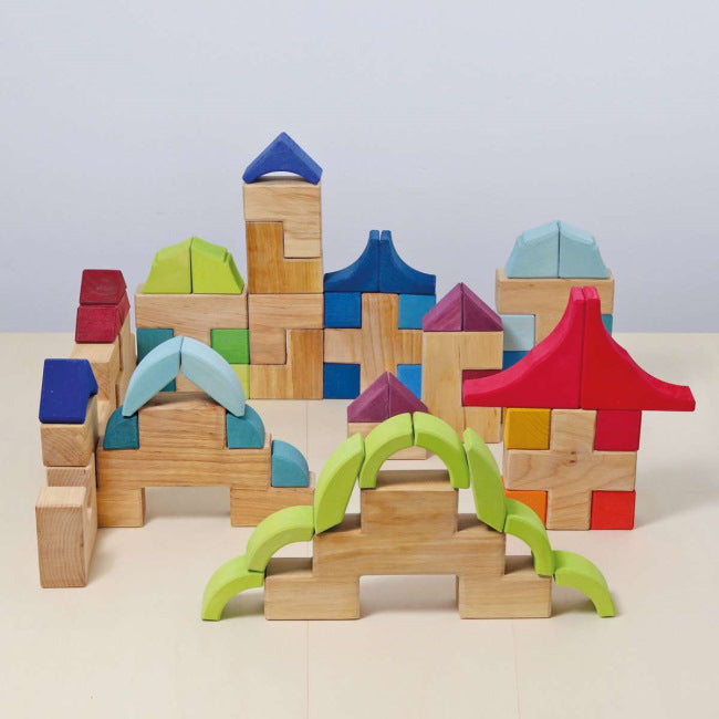 Grimm's | Arcs in Squares Building Set at Milk Tooth