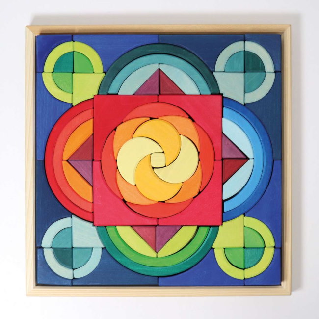 Grimm's | Arcs in Squares Building Set at Milk Tooth