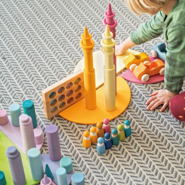 Grimm's | Building Rollers | Large | Pastel