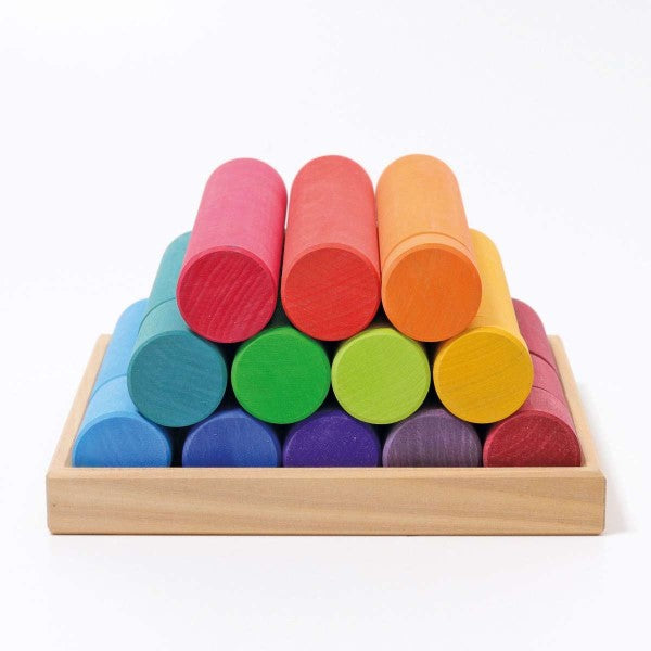 Grimm's | Building Rollers | Large | Rainbow