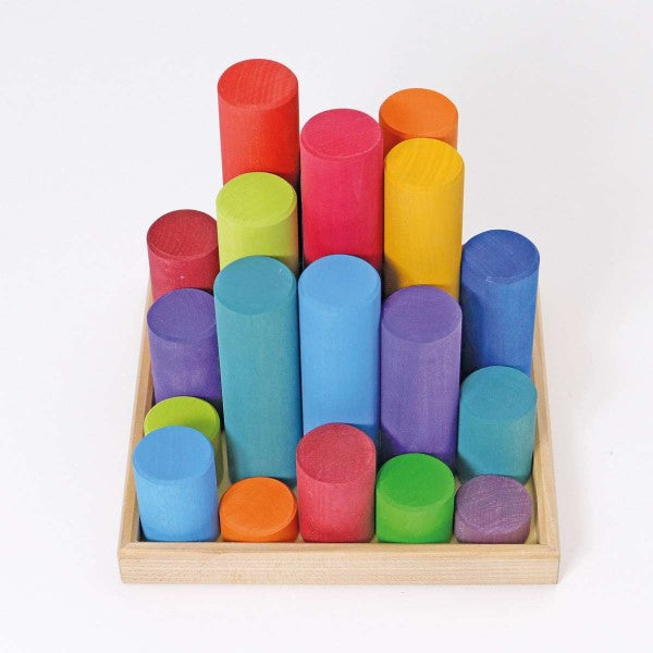 Grimm's | Building Rollers | Large | Rainbow