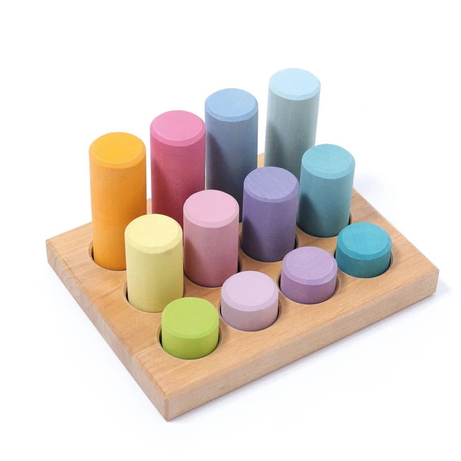 Grimm's | Building Rollers | Small | Pastel
