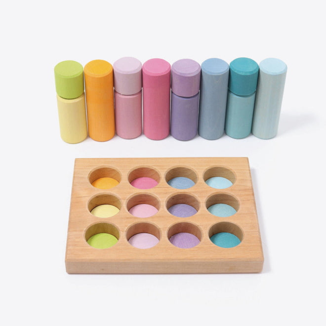 Grimm's | Building Rollers | Small | Pastel