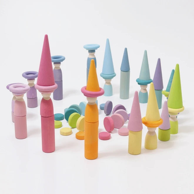 Grimm's | Building Rollers | Small | Pastel