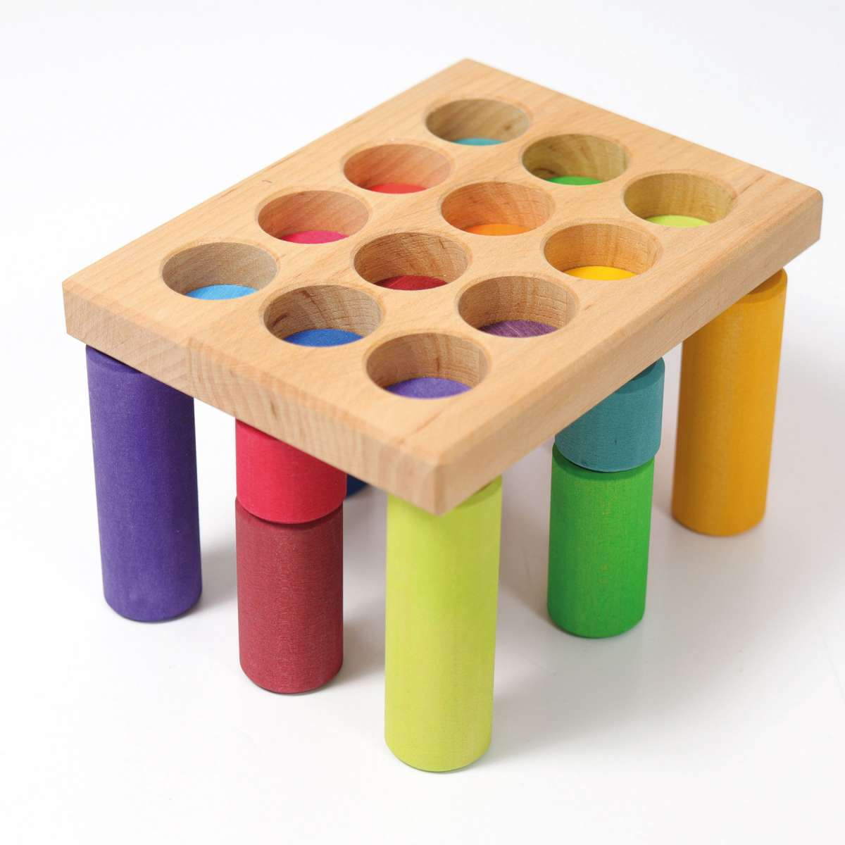 Grimm's | Building Rollers | Small | Rainbow