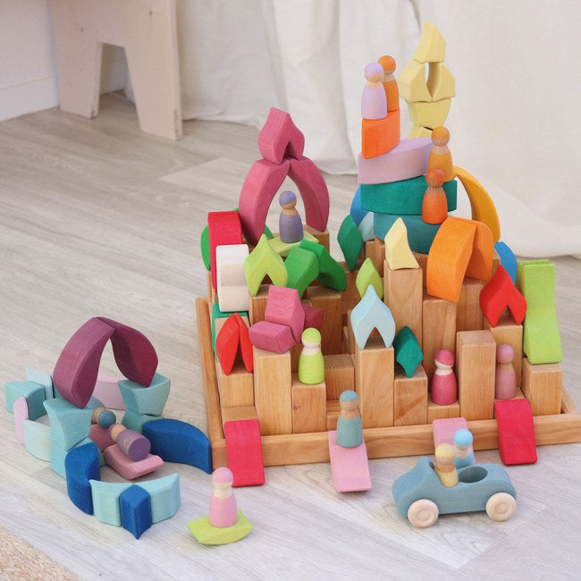 Grimm's | Building Set Lara Puzzle Mandala at Milk Tooth Australia