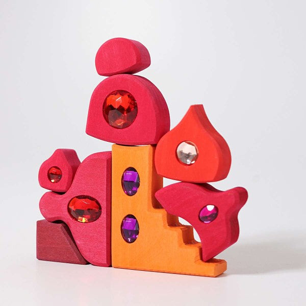 Grimm's | Building Set | Sparkling Mandala Orient | Wooden Blocks