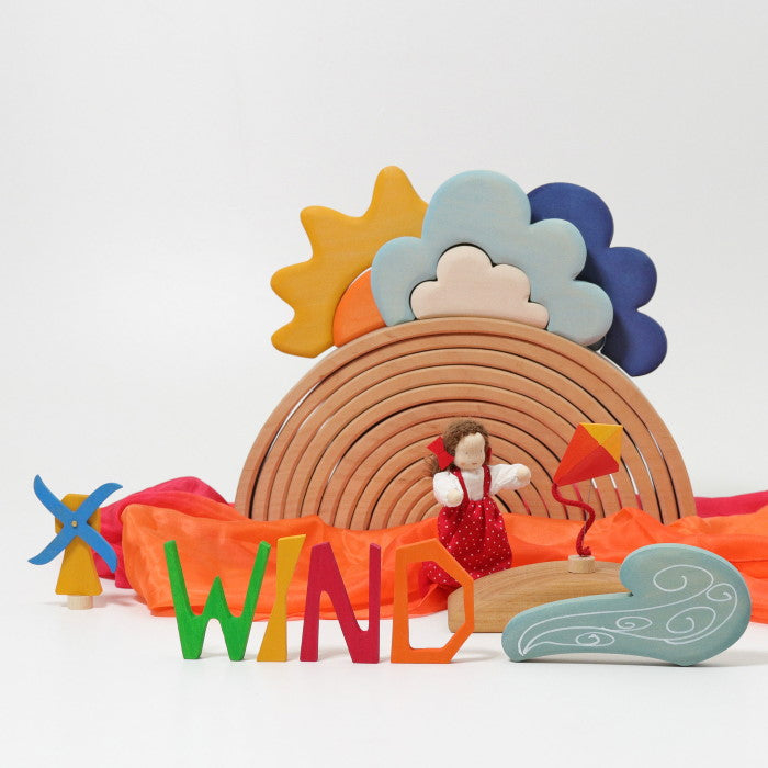 Grimm's | Building Set | Weather | Wooden Toy