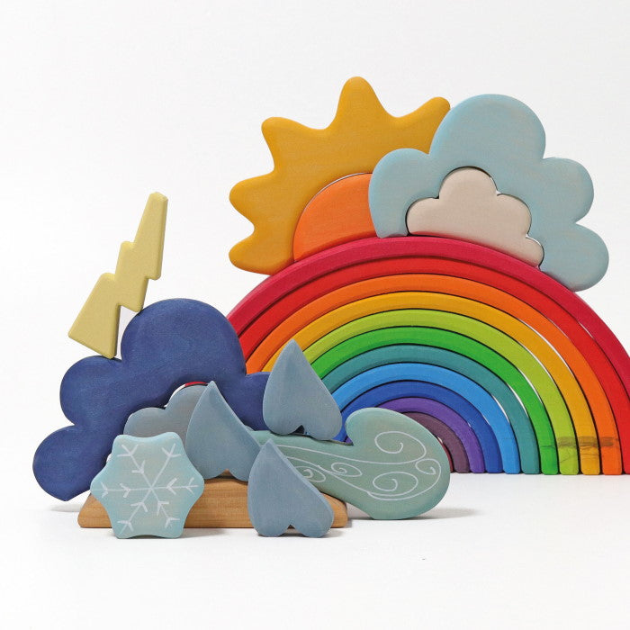 Grimm's | Building Set | Weather | Wooden Toy