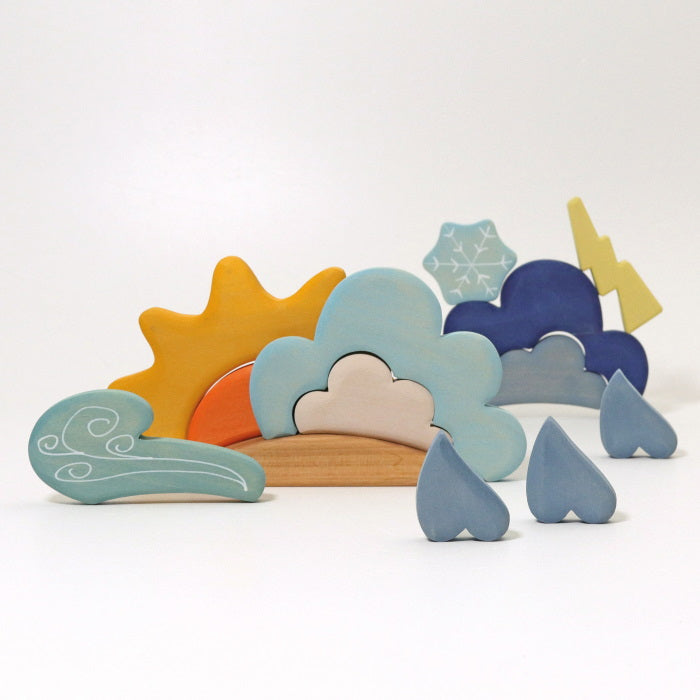 Grimm's | Building Set | Weather | Wooden Toy