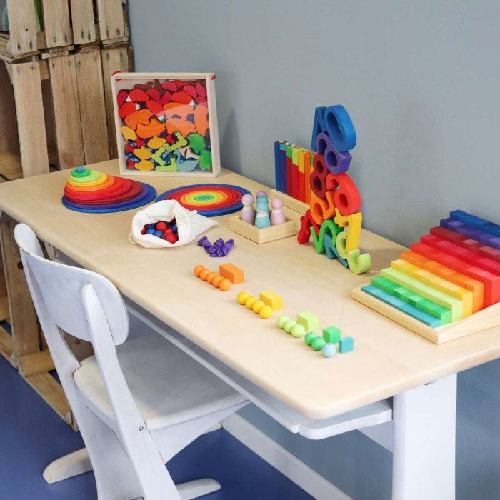 Grimm's | Colourful Bead Stairs at Milk Tooth