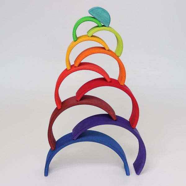 Grimm's | Counting Rainbow stacked as a tower
