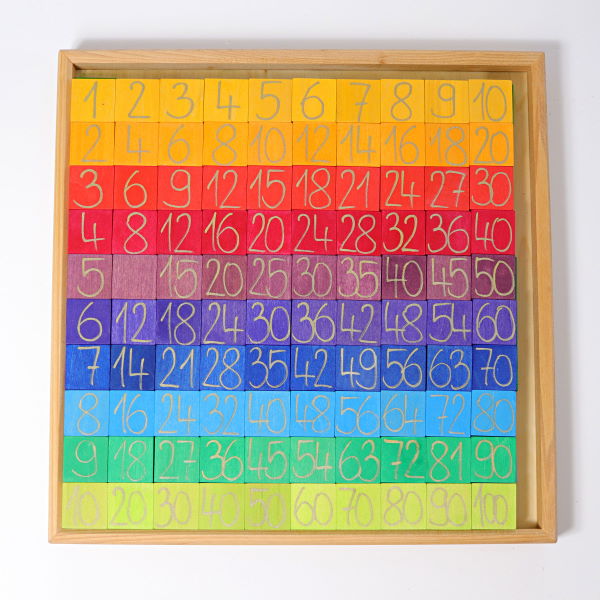 Grimm's | Counting With Colours maths set of numbered tiles