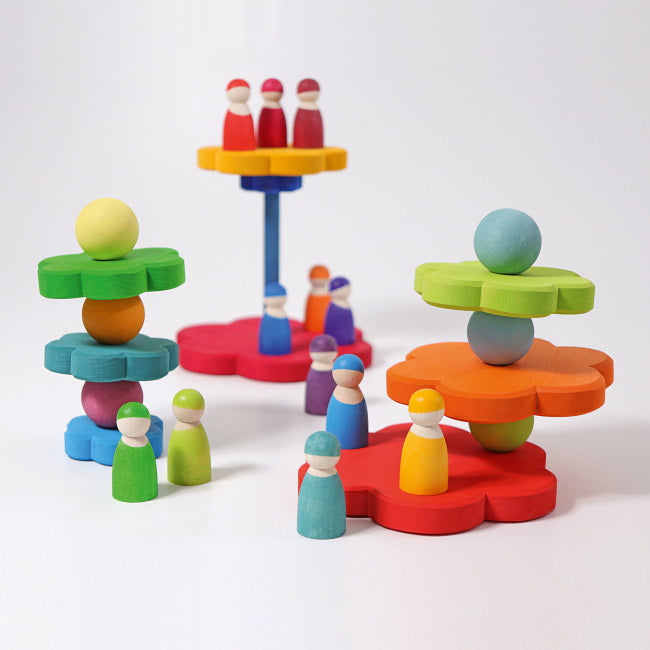 Grimm's | Flowers Stacking Tower at Milk Tooth